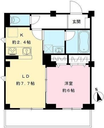 バモス聖蹟の物件間取画像